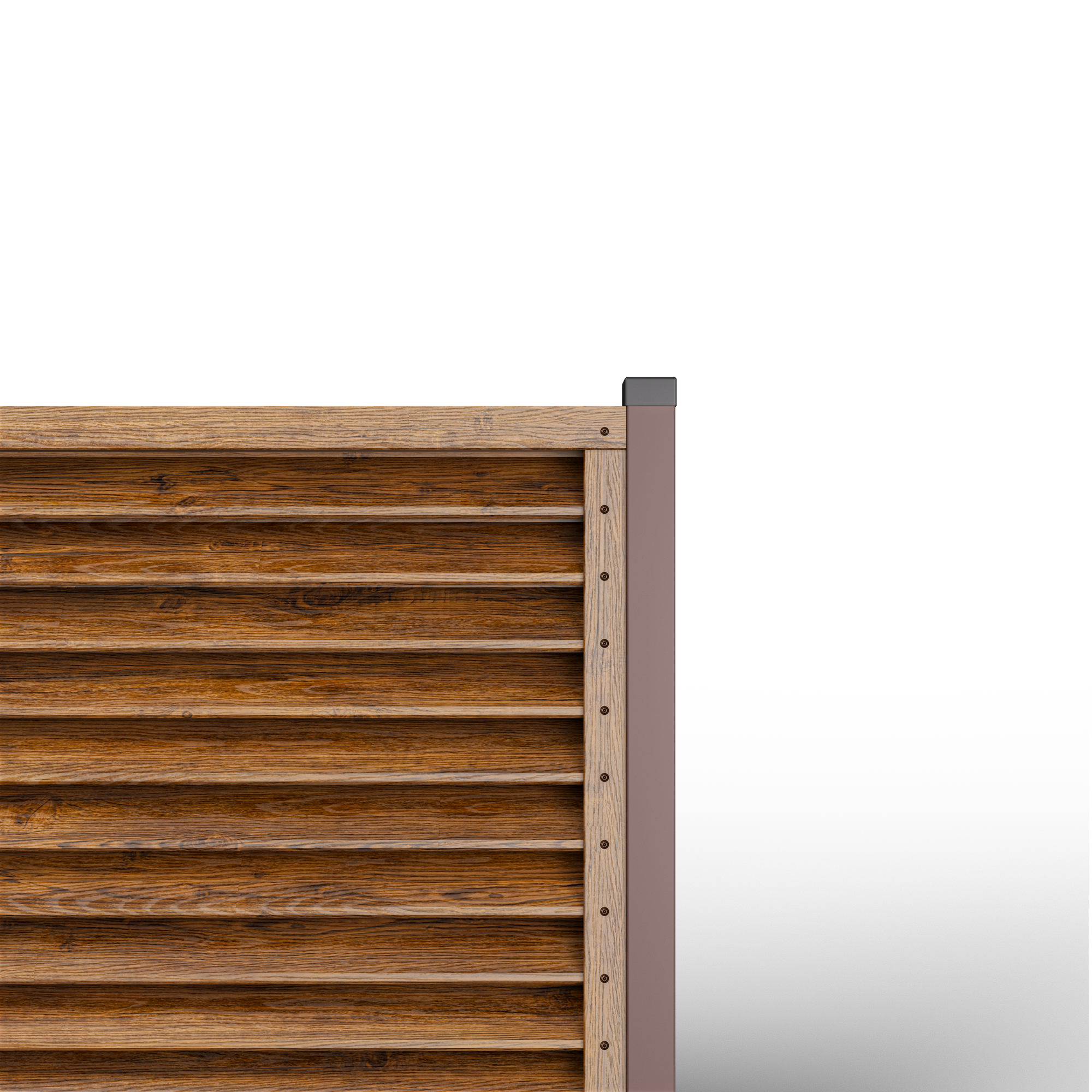 Louver Fence Sigma | Grooved Walnut