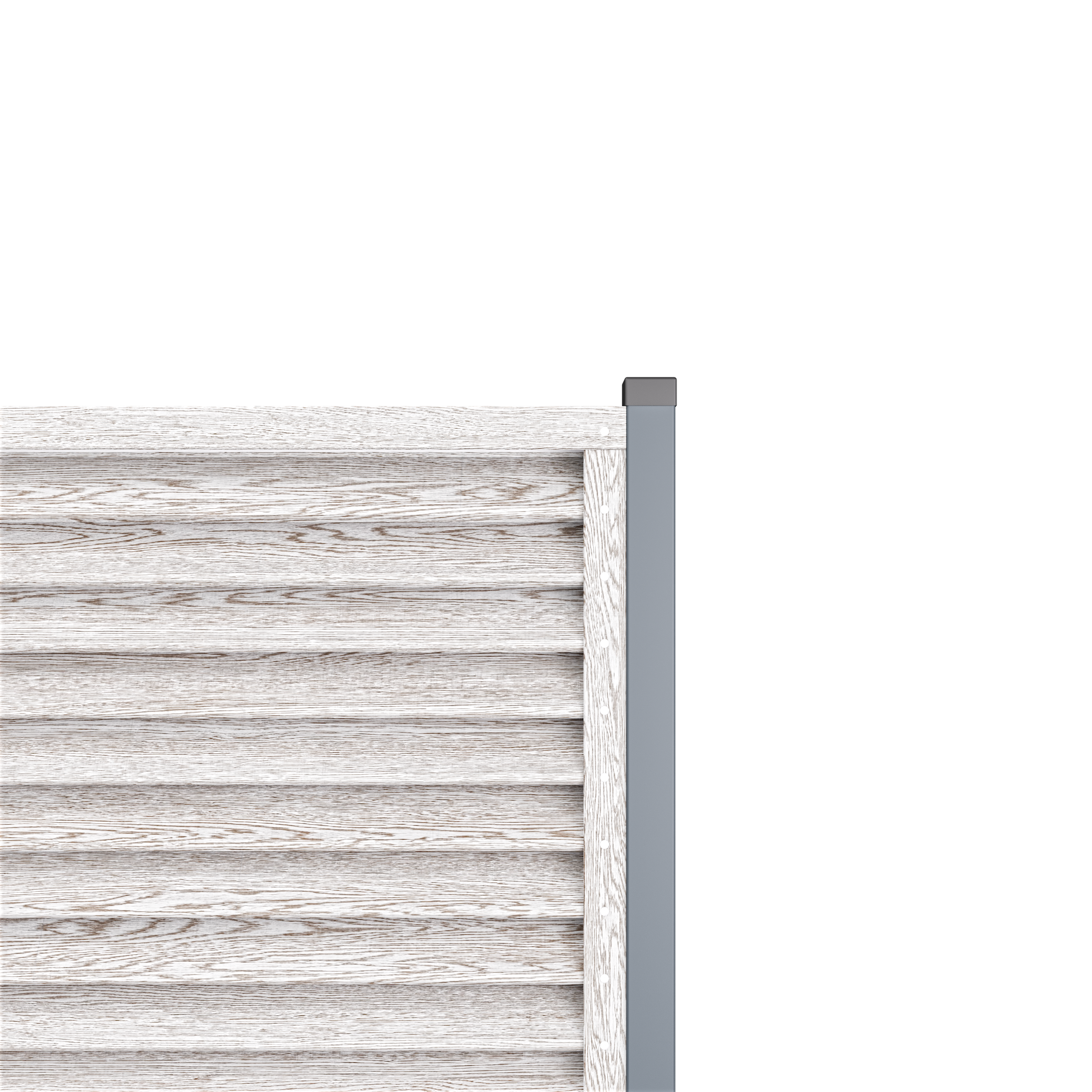 Sigma Louver Fence | White Oak