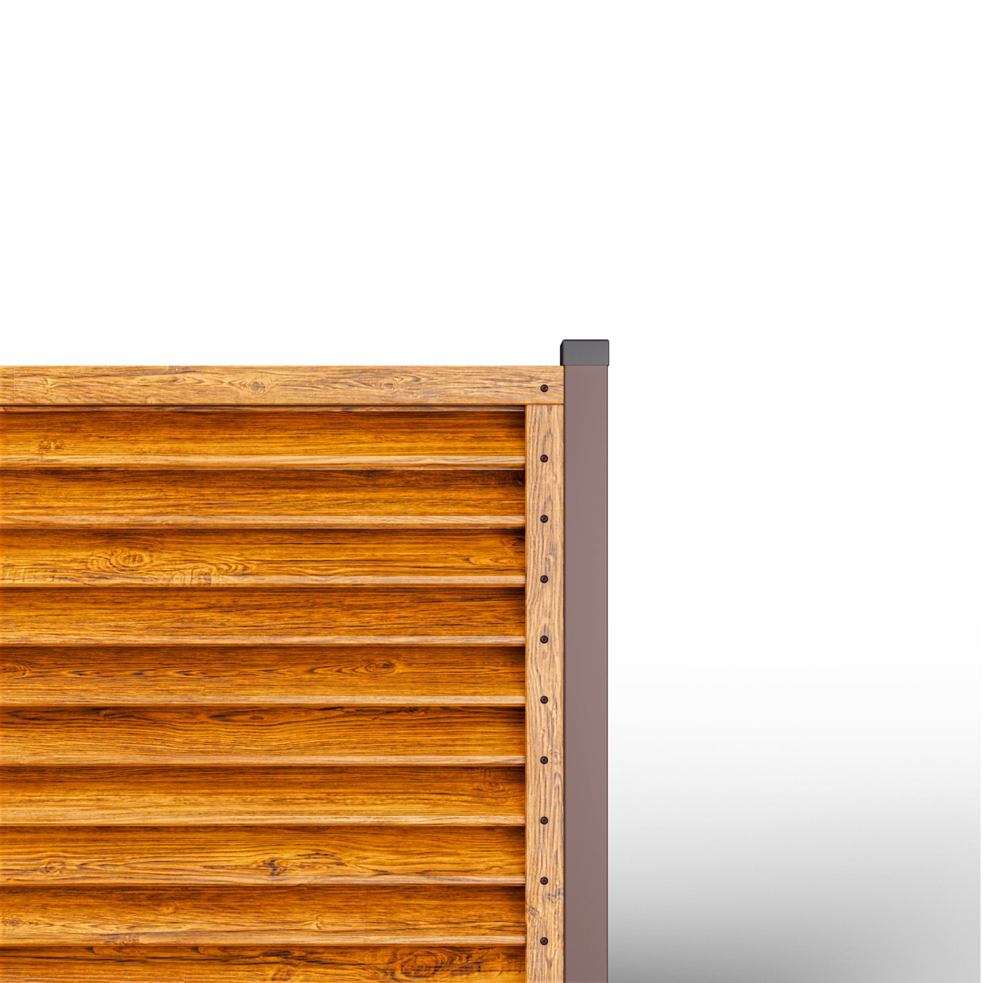 Louver Fence Sigma | Double Striated Oak