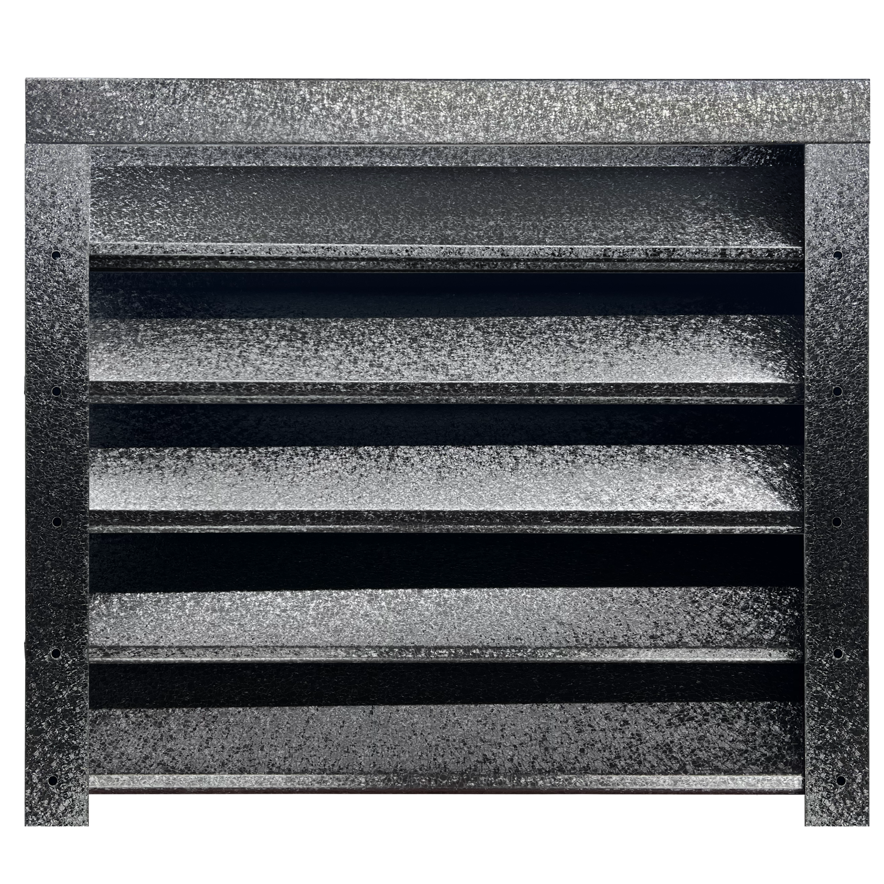 Prim-plan al modelului SIGMA Gard Jaluzele cu finisaj de Hi-Mat în culoare Negru de Noapte RAL 9005, disponibil pe www.jaluzelegard.ro, fabricat de Top Profil Sistem.