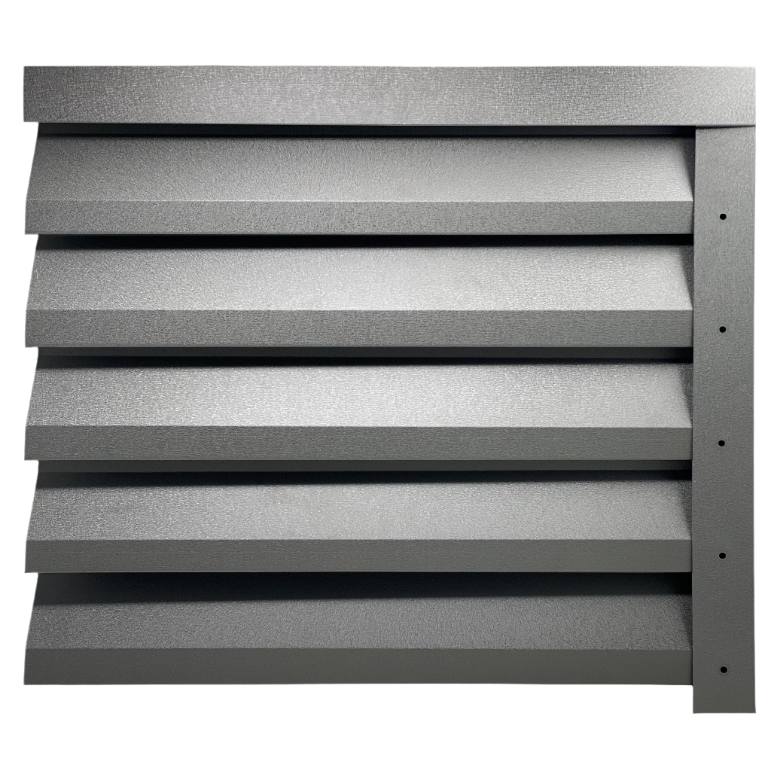 Prim-plan al modelului ATLAS Gard Jaluzele cu finisaj de Mat în culoare Gri Grafit RAL 7024, disponibil pe www.jaluzelegard.ro, fabricat de Top Profil Sistem.