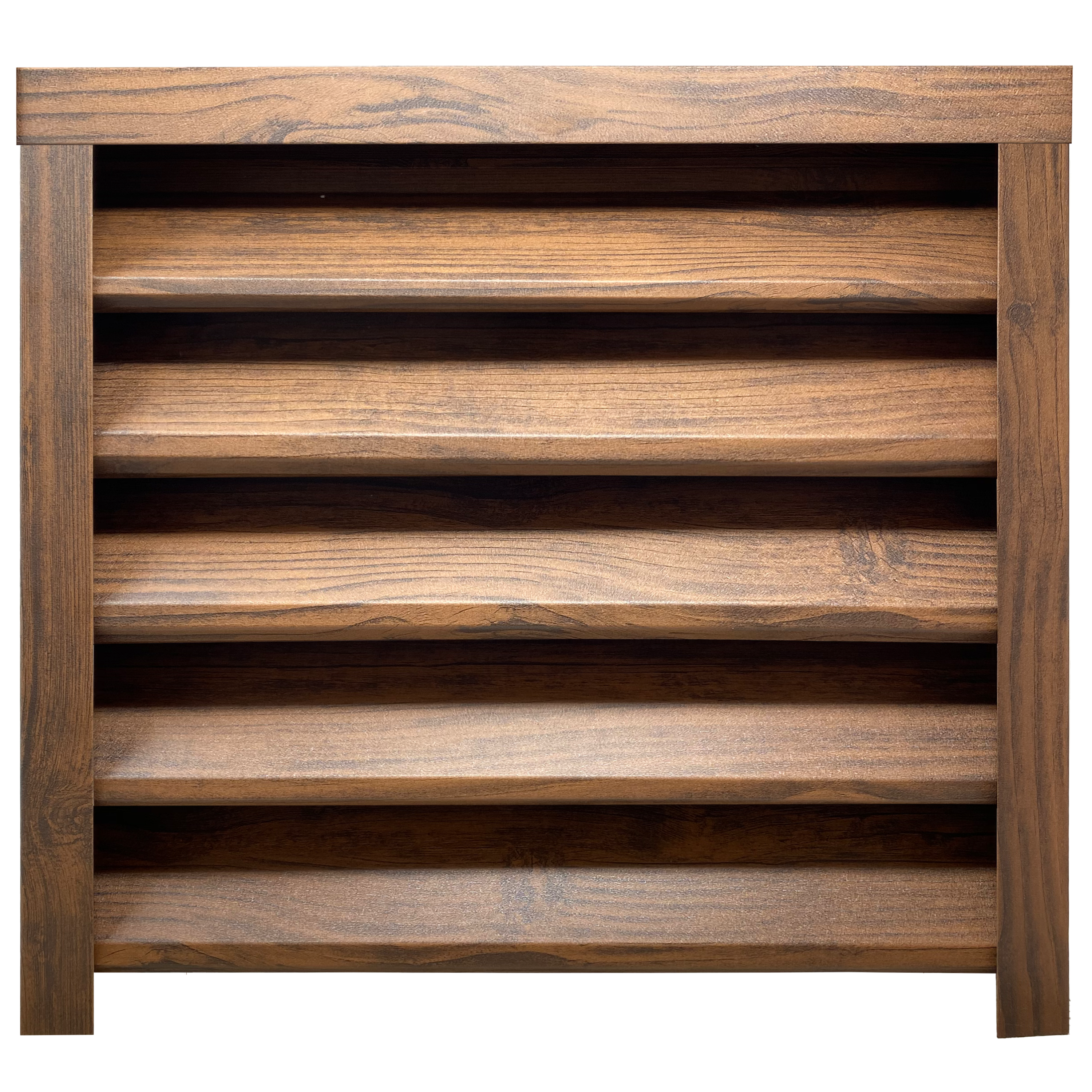 Prim-plan al modelului SIGMA Gard Jaluzele cu finisaj de Imitație Lemn în culoare Mahon, disponibil pe www.jaluzelegard.ro, fabricat de Top Profil Sistem.