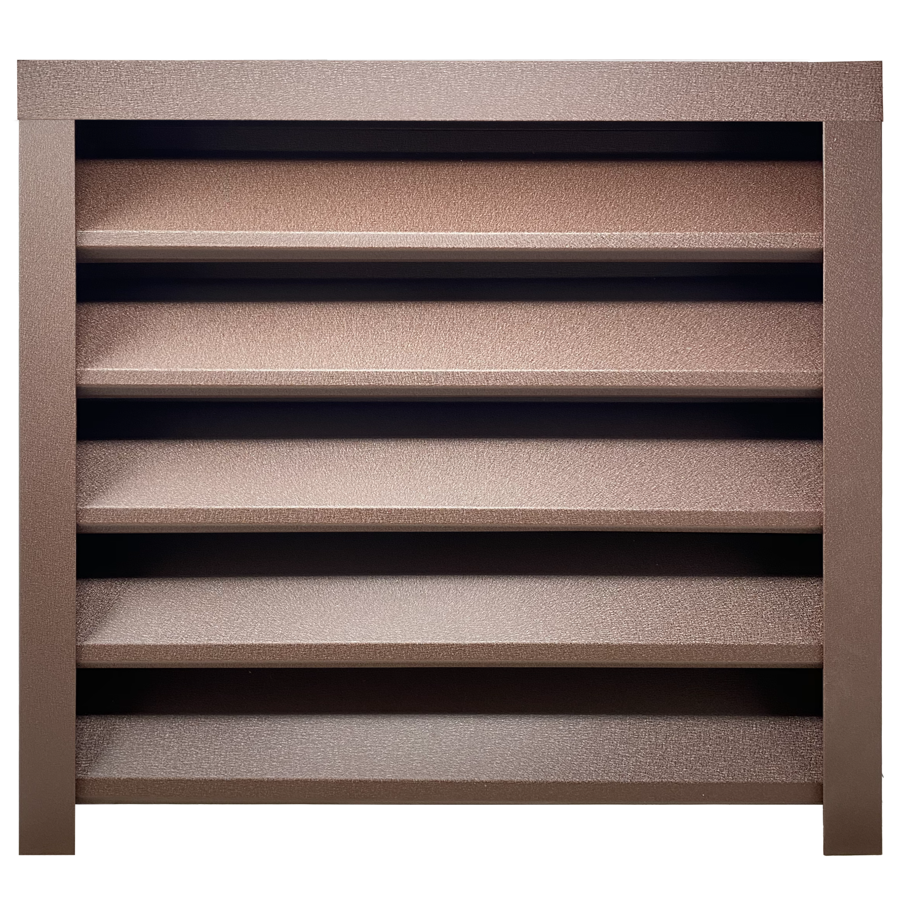Prim-plan al modelului SIGMA Gard Jaluzele cu finisaj de Mat Dublu în culoare Maro Ciocolata Dublu RAL 8017, disponibil pe www.jaluzelegard.ro, fabricat de Top Profil Sistem.
