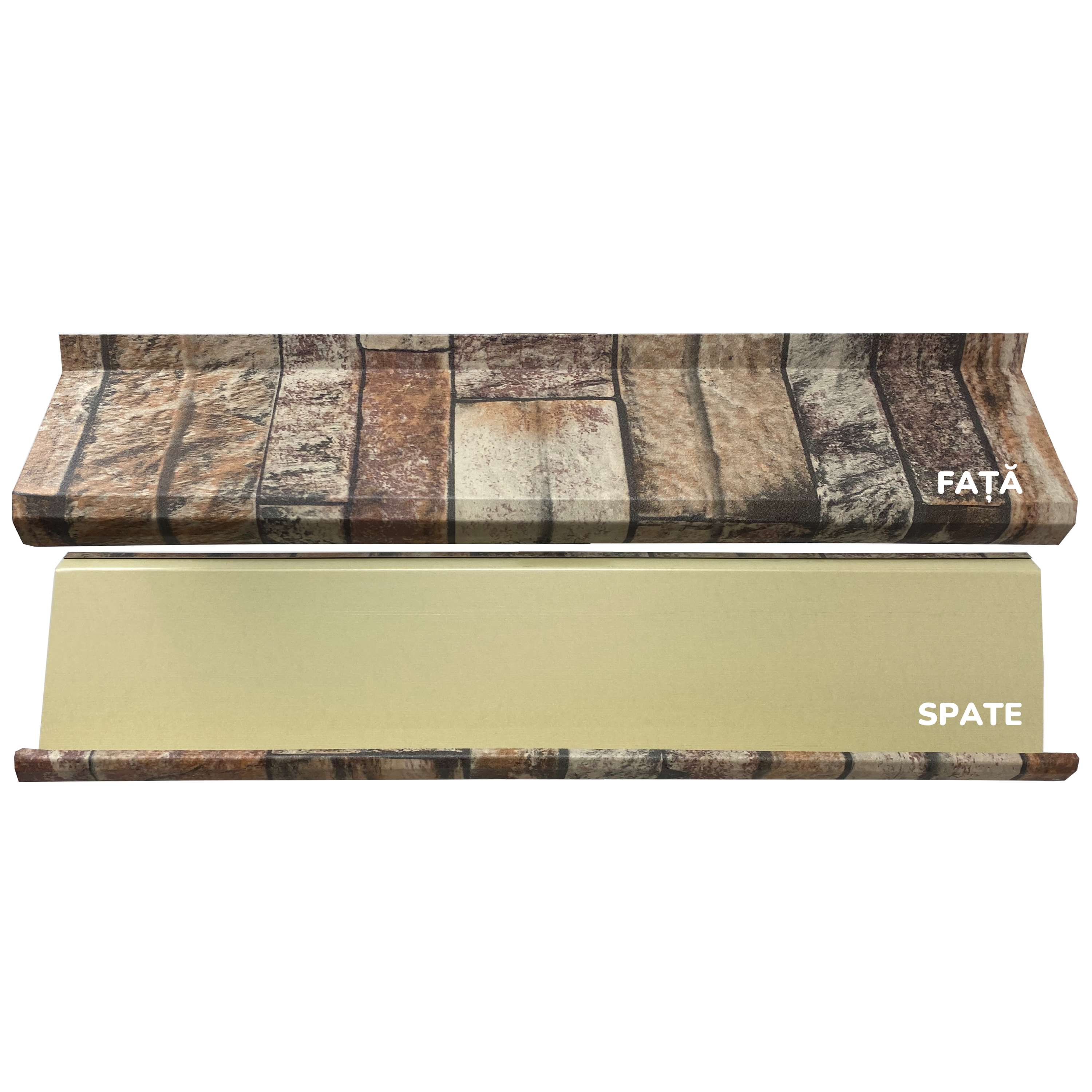 Prim-plan al modelului SIGMA Gard Jaluzele cu finisaj de Imitație Piatra în culoare Zid Granit, disponibil pe www.jaluzelegard.ro, fabricat de Top Profil Sistem.