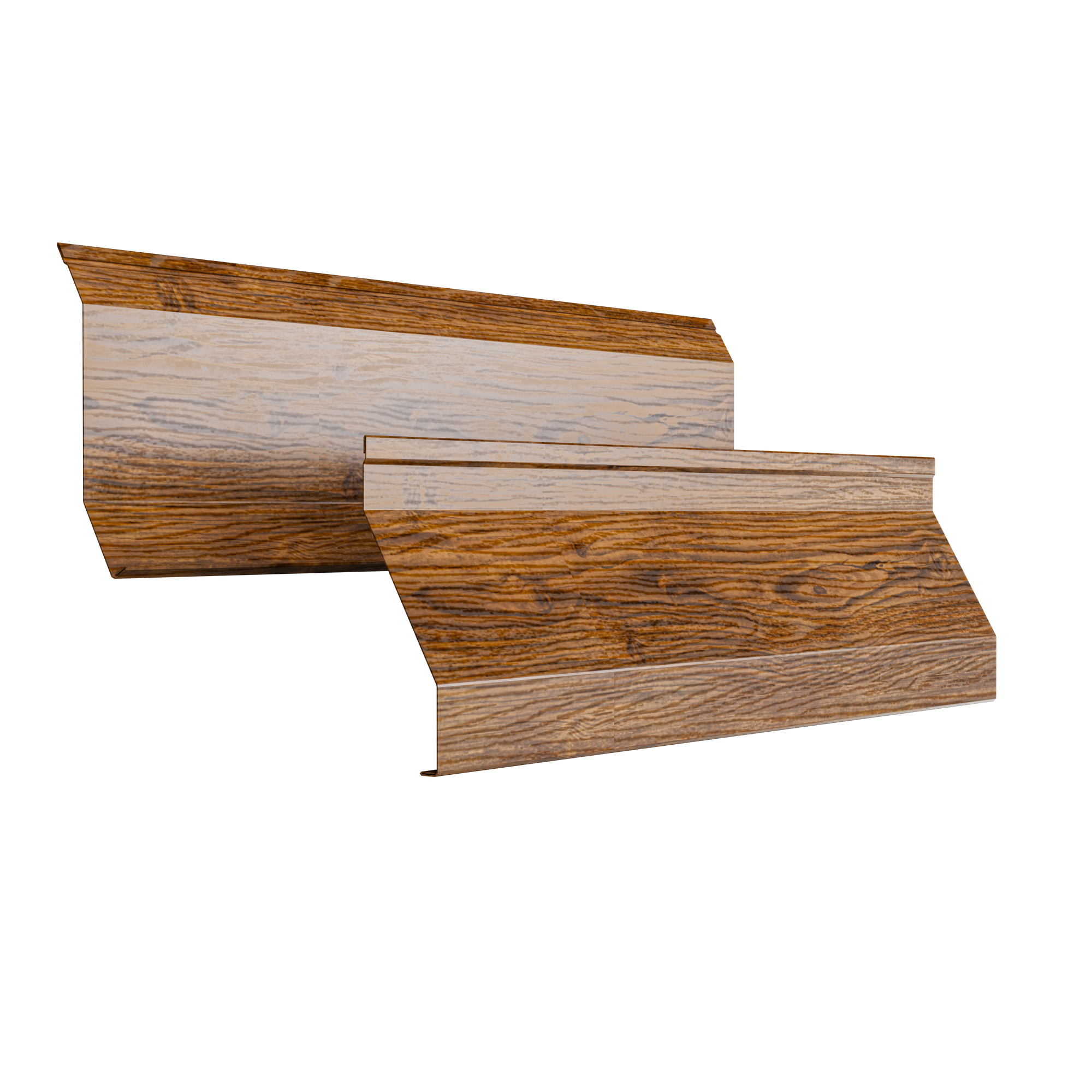 Atlas Louver Fence | Double Striated Walnut