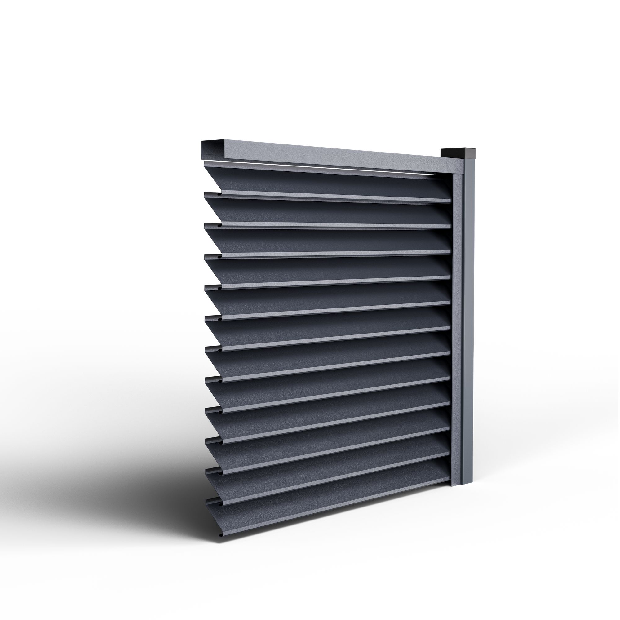 Louver Fence Sigma | Graphite Gray RAL 7024