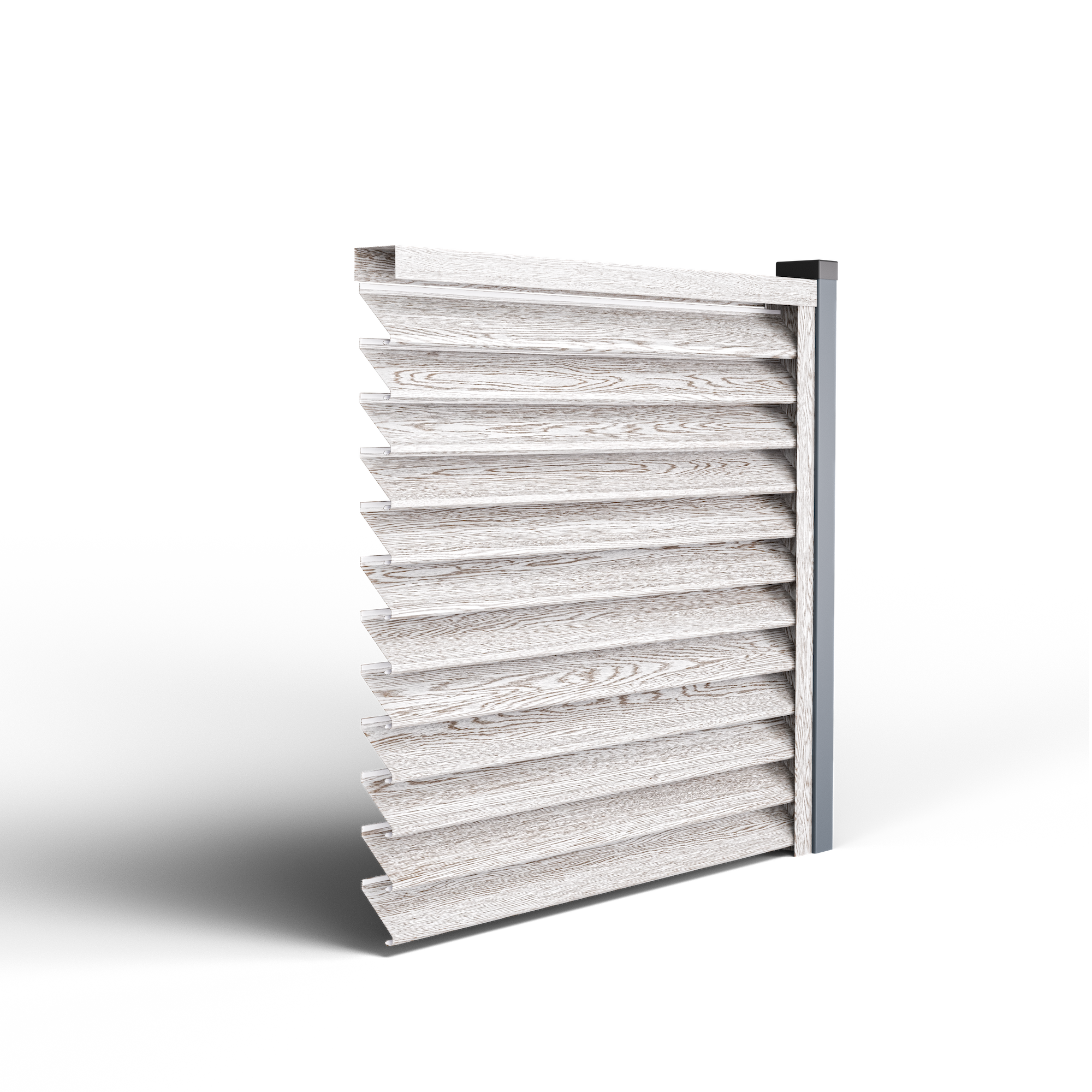 Sigma Louver Fence | White Oak