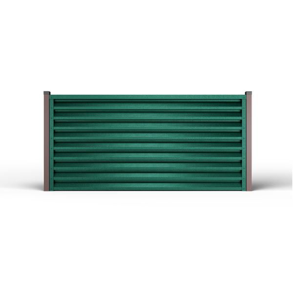 Louver Fence Atlas | Pine Green RAL 6005