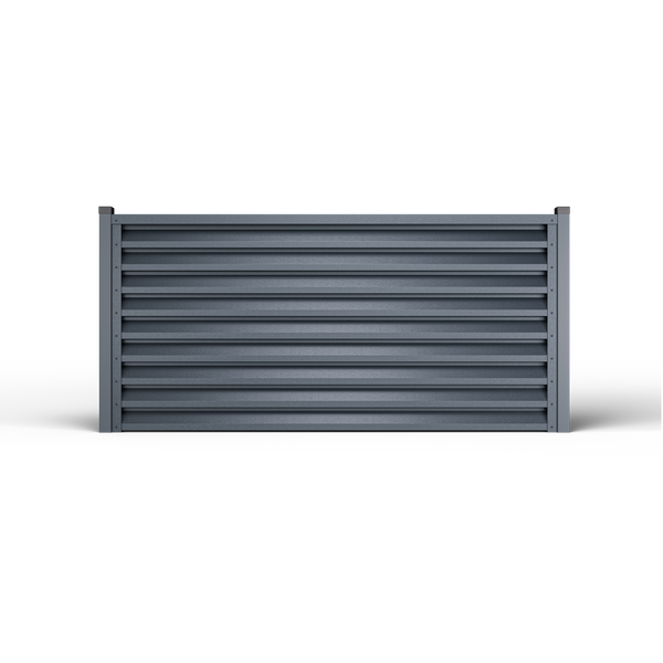 Atlas Louver Fence | Double Atlantic Gray RAL 7016