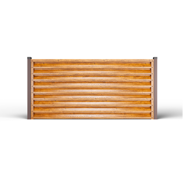 Atlas Louver Fence | Striated Oak