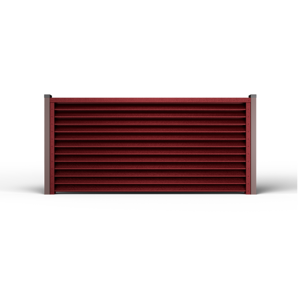 Louver Fence Sigma | RAL 3005 Cherry