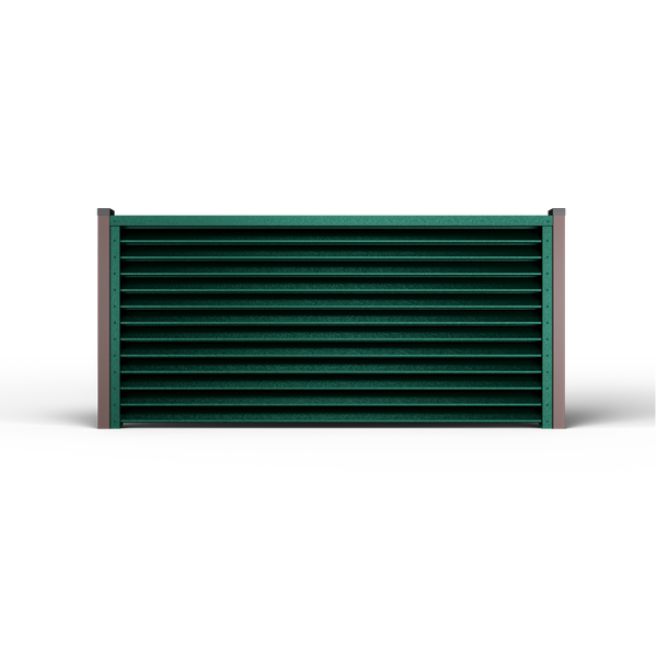 Louver Fence Sigma | Pine Green RAL 6005