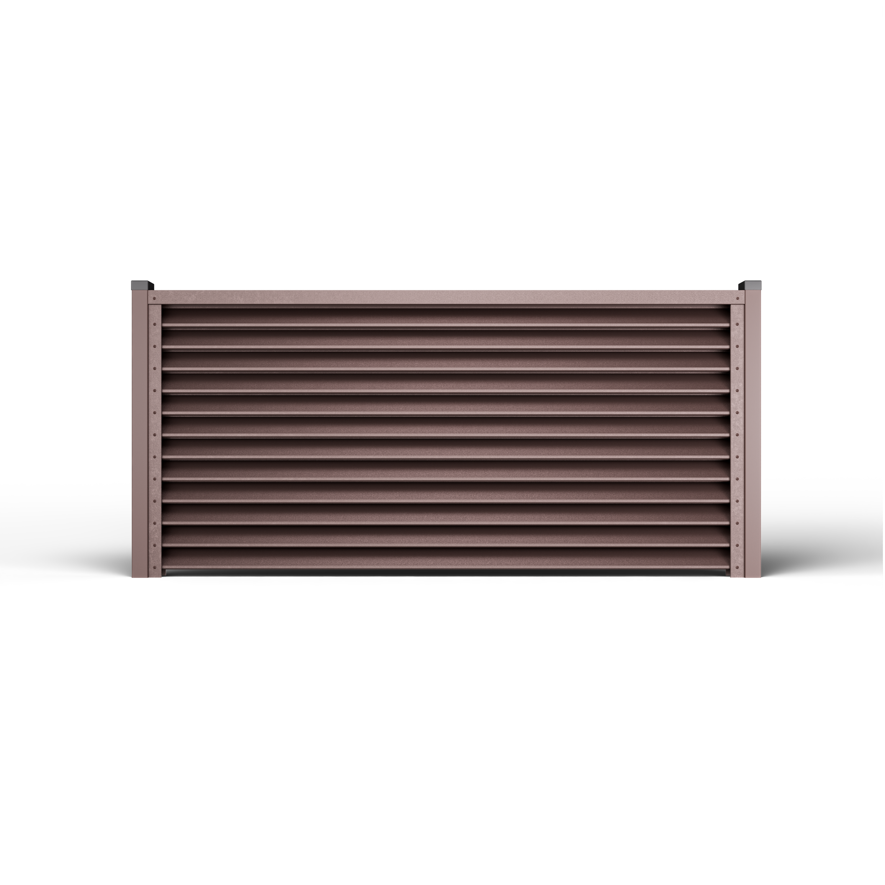 Louver Fence Sigma | Chocolate Brown RAL 8017
