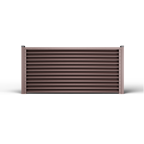 Louver Fence Sigma | Chocolate Brown RAL 8017