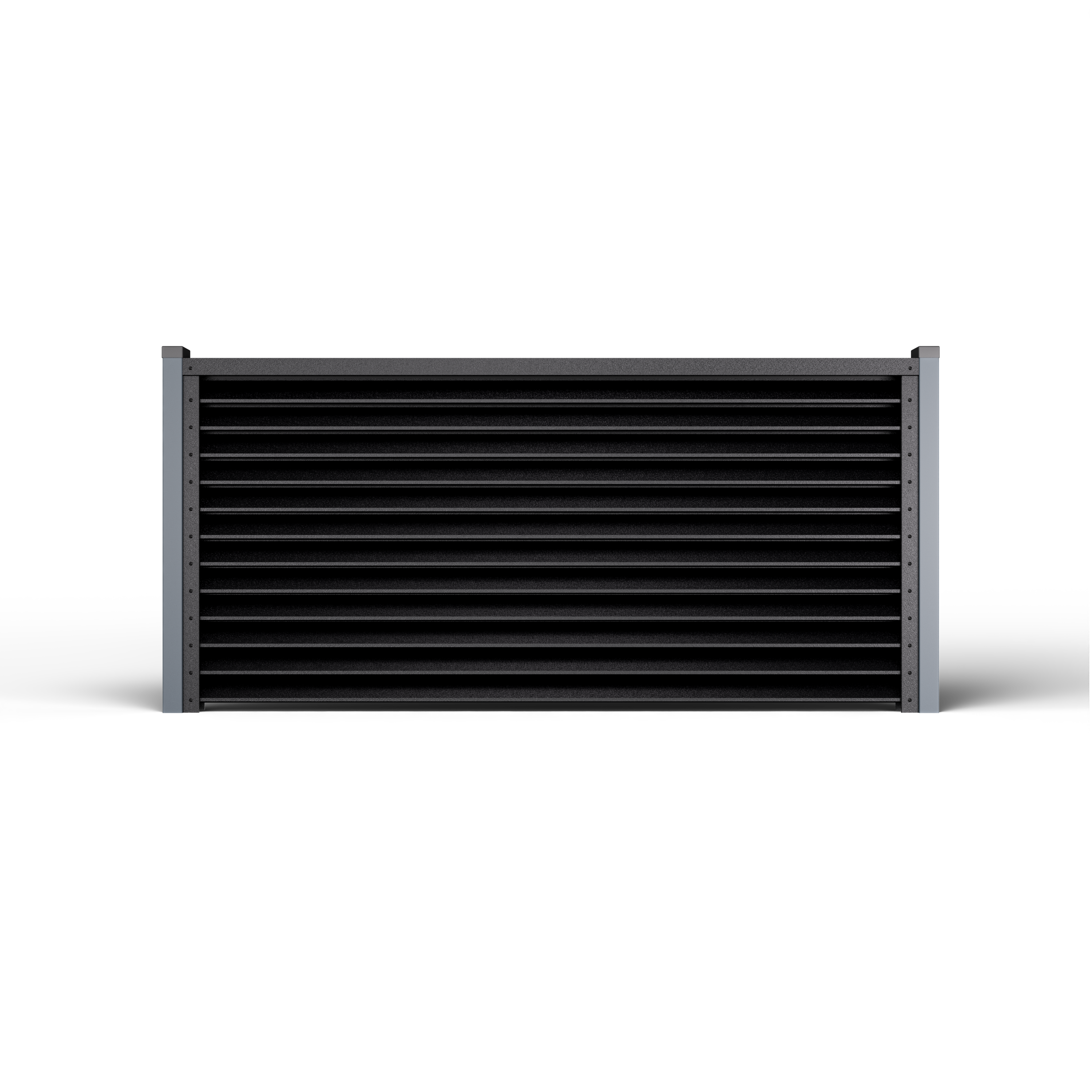 Louver Fence Sigma | Night Black RAL 9005