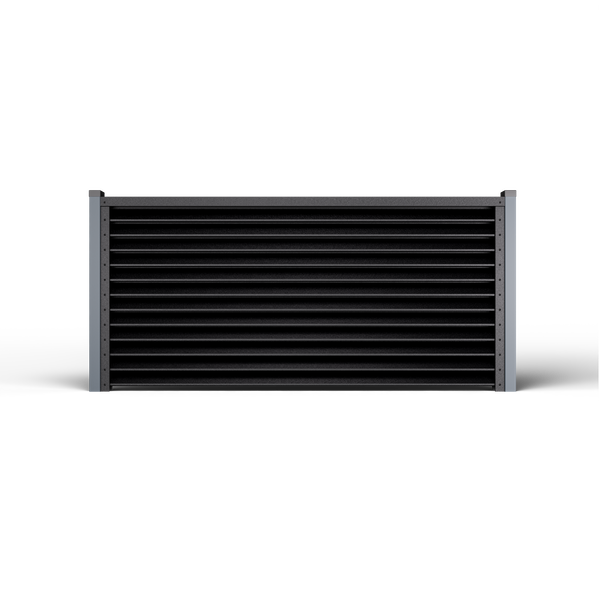 Louver Fence Sigma | Night Black RAL 9005