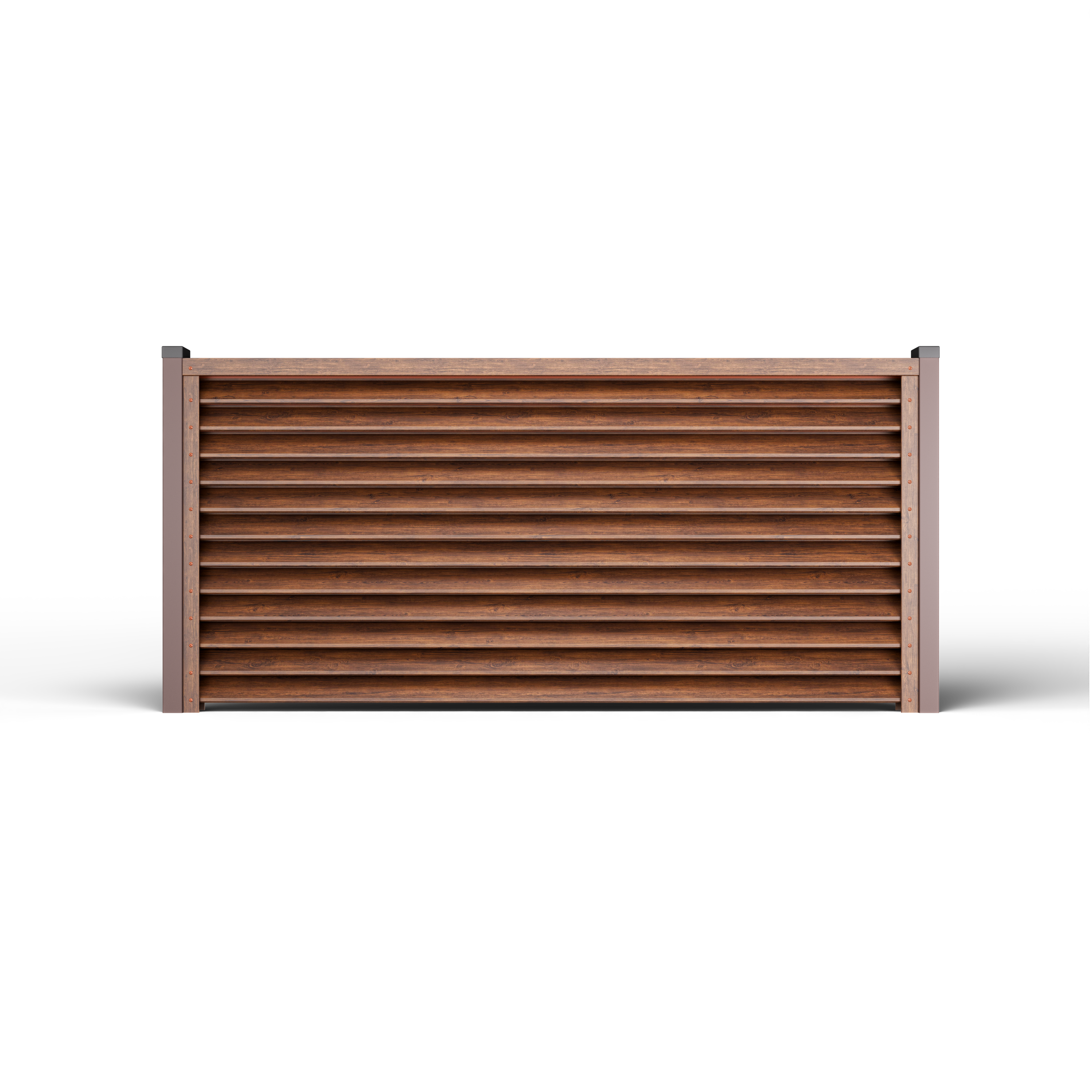 Louver Fence Sigma | Mahogany
