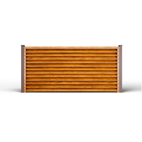 Louver Fence Sigma | Striated Oak