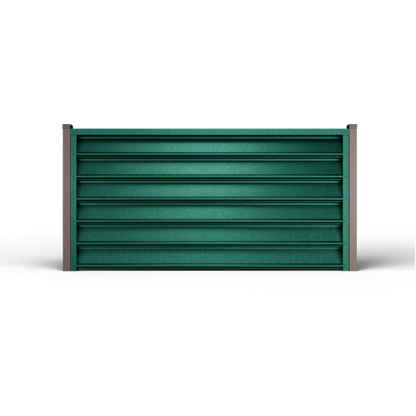 Gamma Louver Fence | Pine Green
