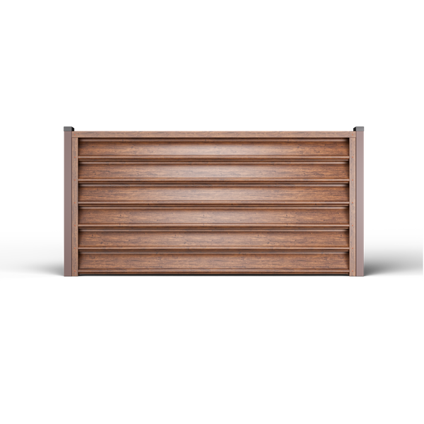 Louver Fence Gamma | Mahogany