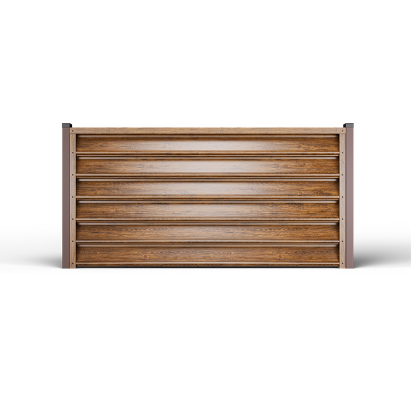 Louver Fence Gamma | Striated Walnut