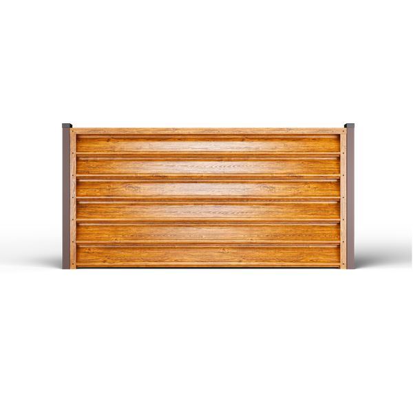 Louver Fence Gamma | Striated Oak